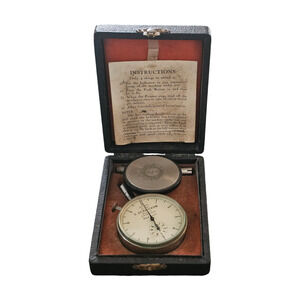 Antique 0. Zernickow Co Switzerland 10 Rev 5 Feet Chronometric Tachometer